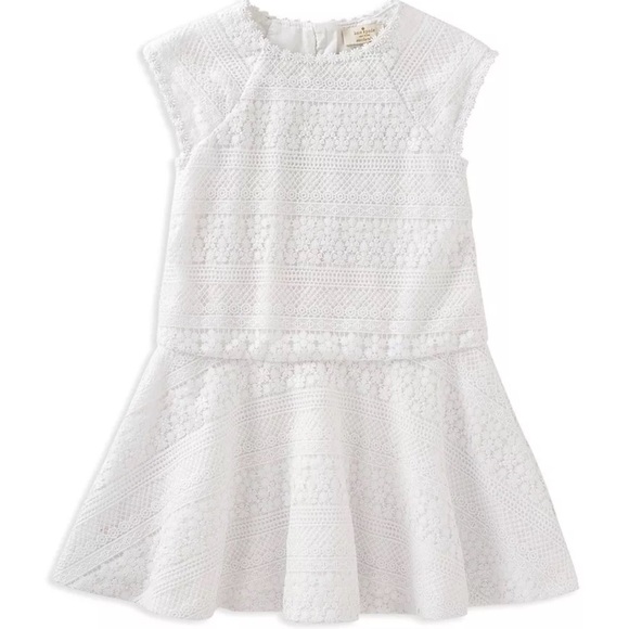 Kate Spade New York Drop Waist Sleeveless Lace Dress Toddler 12mo NWT - Picture 5 of 5